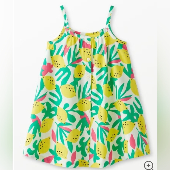 Hanna Andersson Other - Hanna Andersson Print Woven Summer Dress in 100% Cotton Color Zesty Citrus